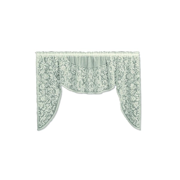 Heritage Lace Eloquence 72 x 38 in. Swag - Cream 6285C-S - main